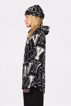 Techlight Ziphood Fleece - Typo Black