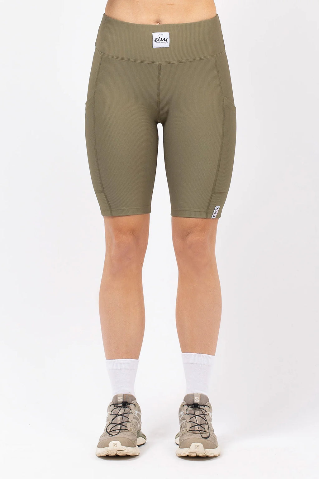 Venture Rib Biker Shorts - Olive