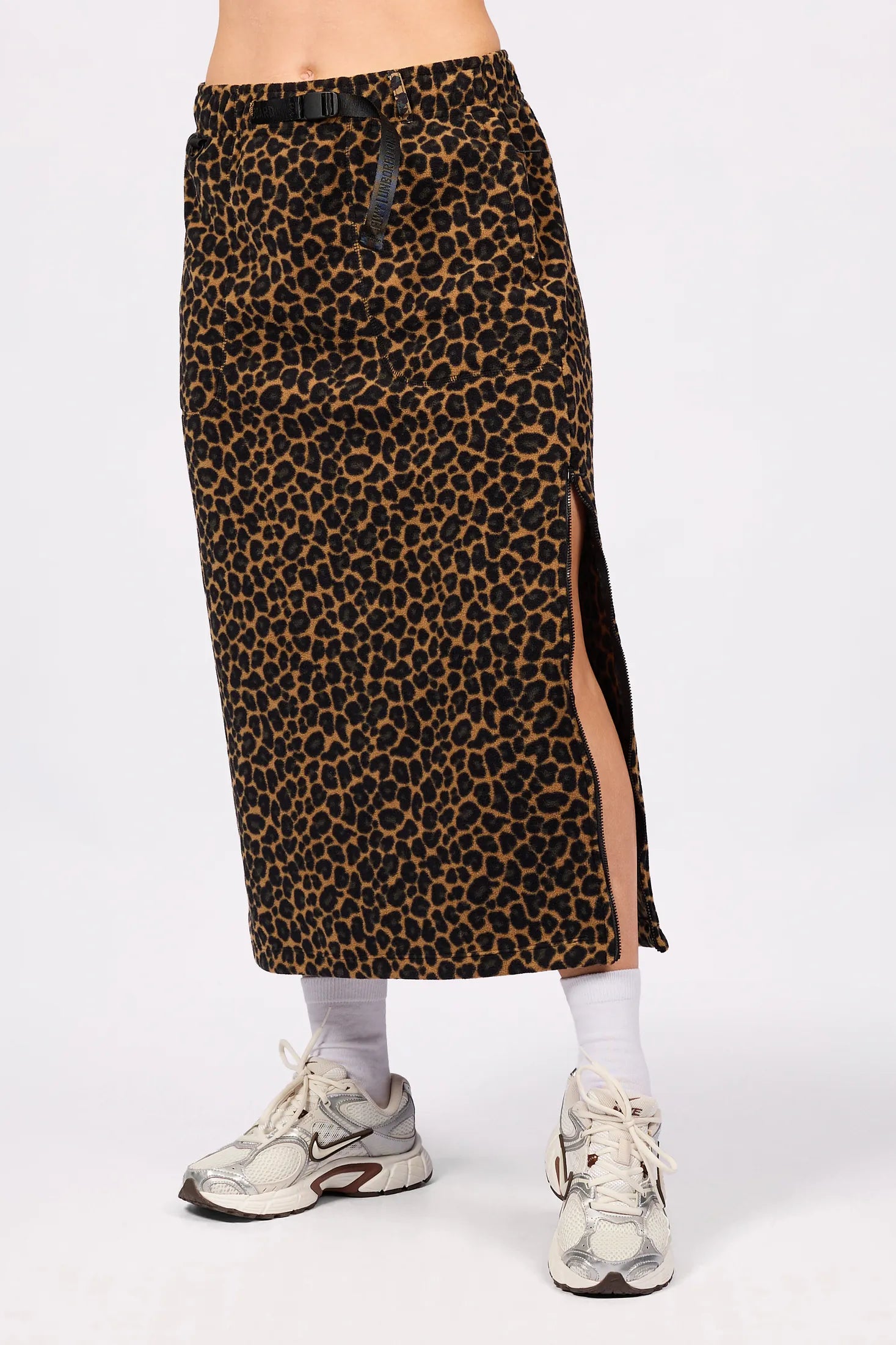 Versa Fleece Mountain Skirt - Leopard