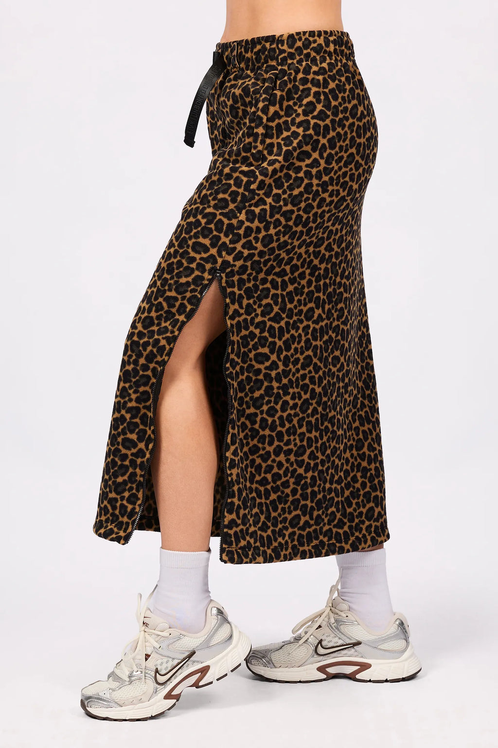 Versa Fleece Mountain Skirt - Leopard