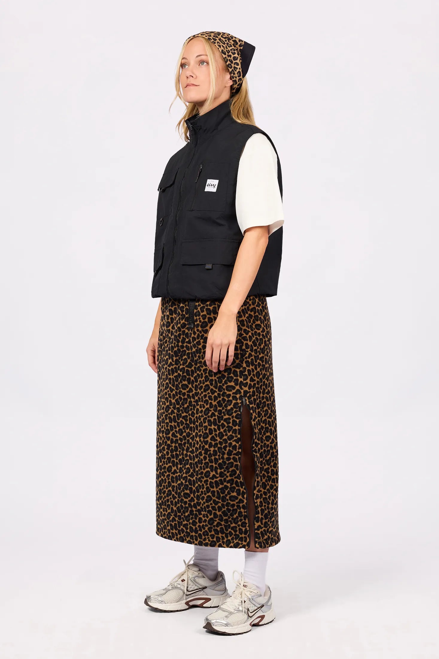 Versa Fleece Mountain Skirt - Leopard