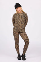 Loose Fit Merino Wool Top Leopard – women's merino wool top, loose fit, image 3