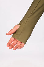 Versa Loose Fit Rib Top - Olive