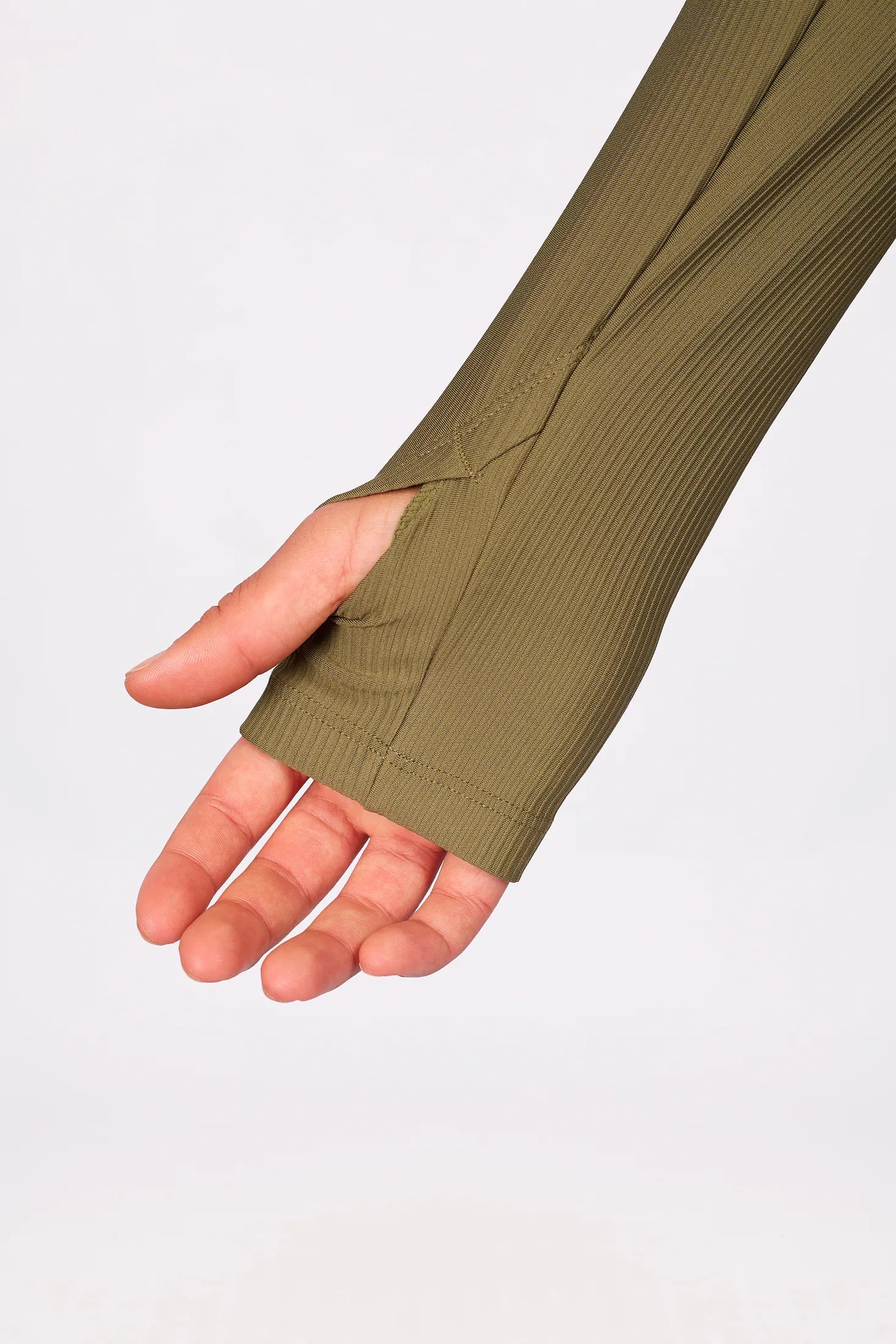 Versa Loose Fit Rib Top - Olive