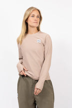 Versa Loose Fit Rib Top - Sand