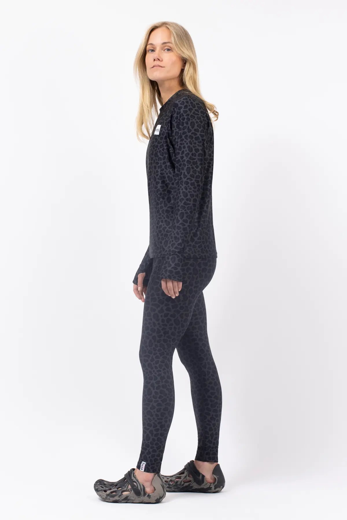 Versa Loose Fit Top - Black Leopard