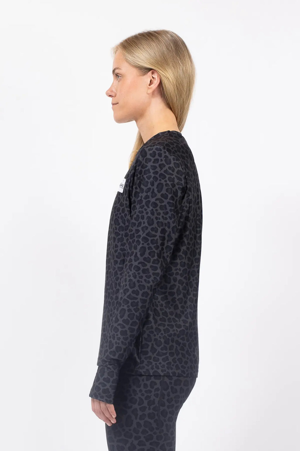 Versa Loose Fit Top - Black Leopard