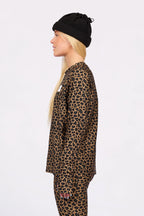 Versa Loose Fit Top Leopard – women's long sleeve top, loose fit, image 4
