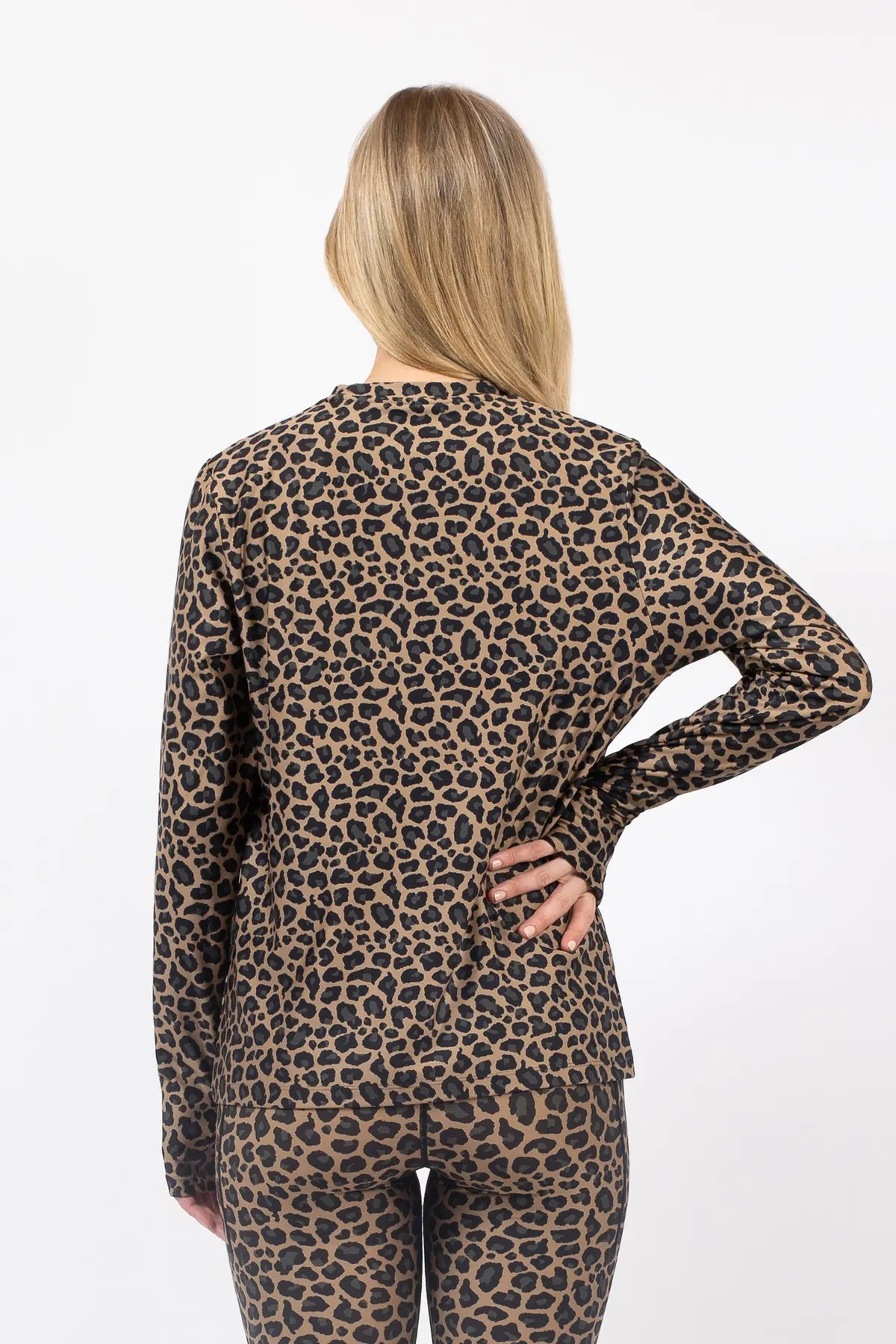 Versa Loose Fit Top - Leopard