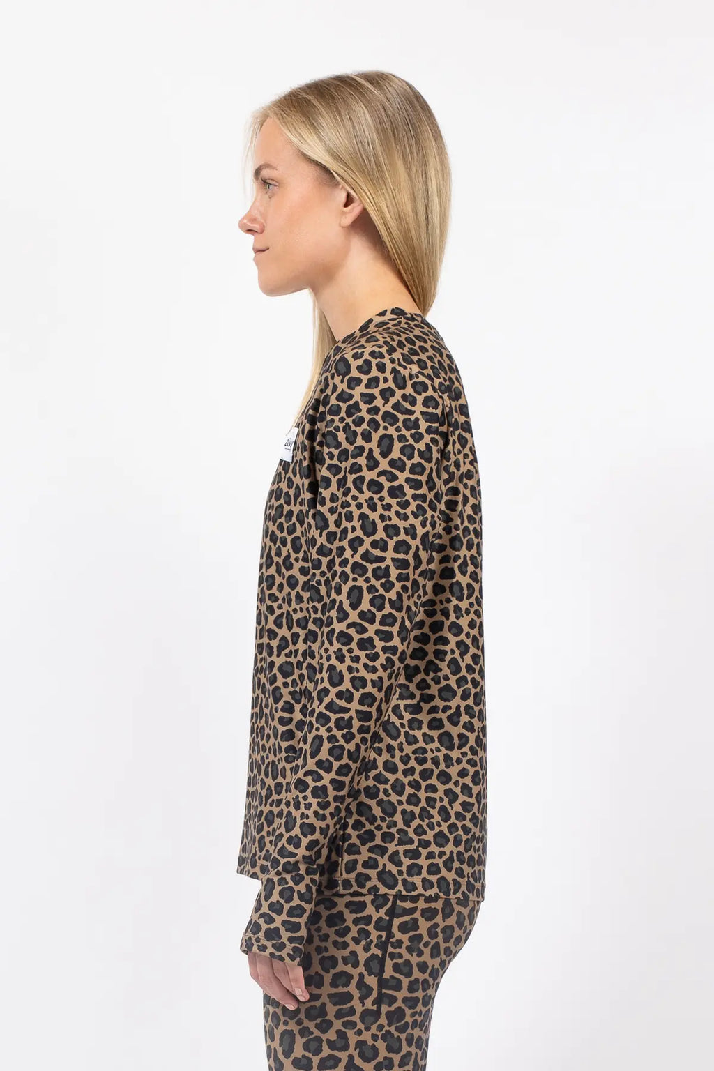 Versa Loose Fit Top - Leopard