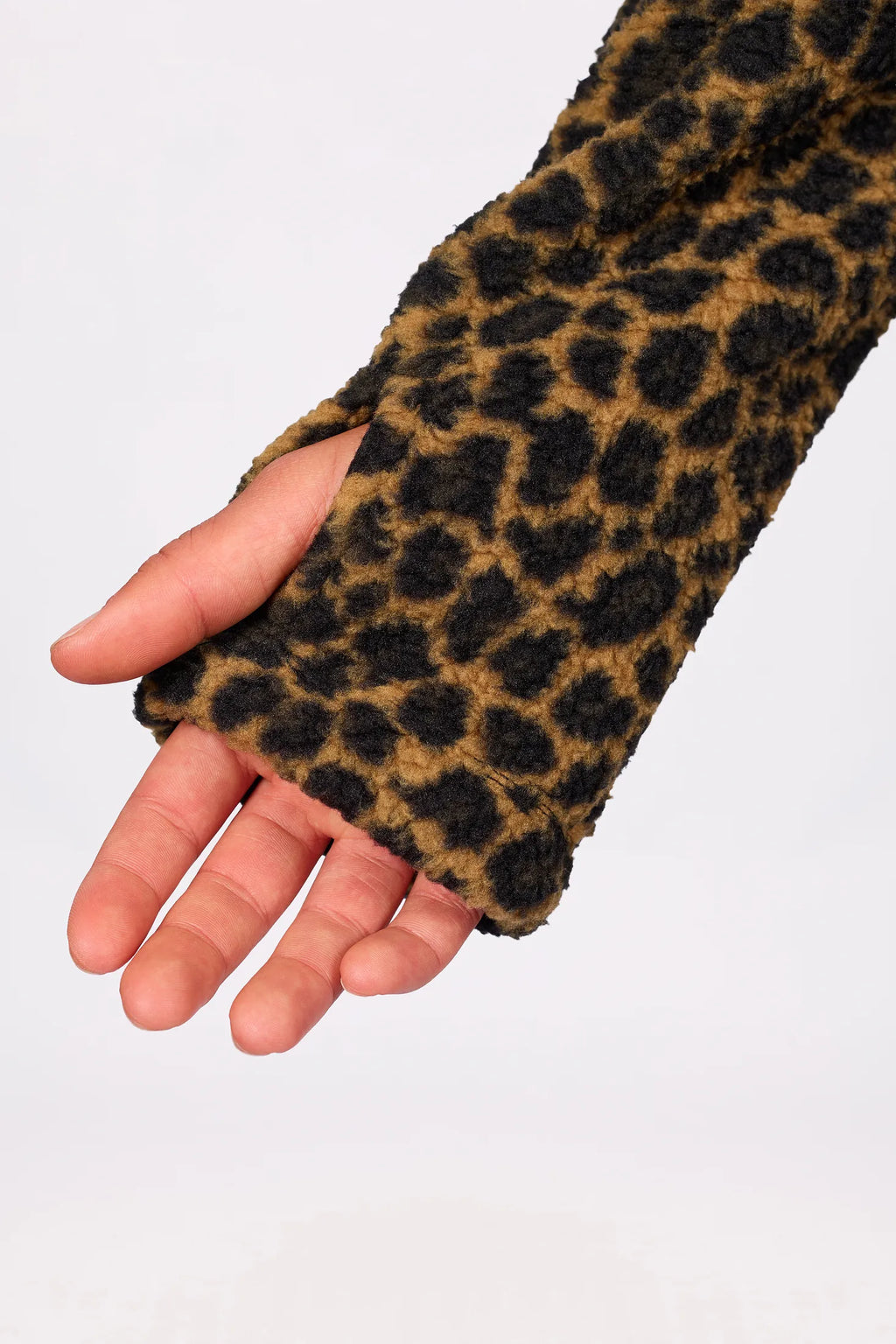 Versa Sherpa Coat - Leopard