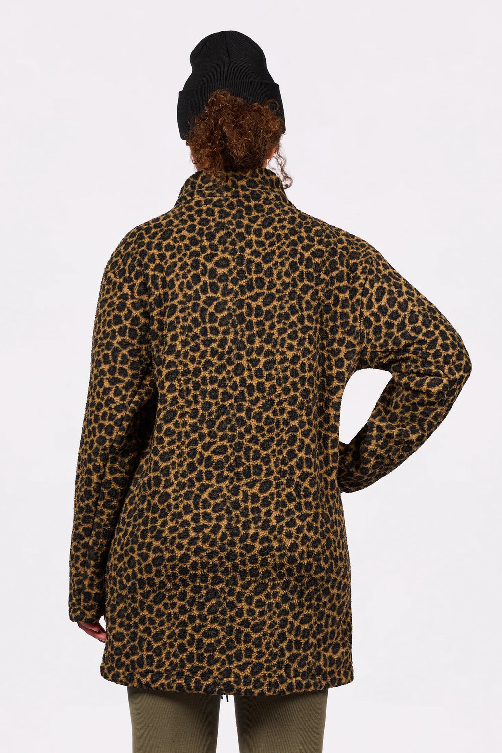 Versa Sherpa Coat - Leopard