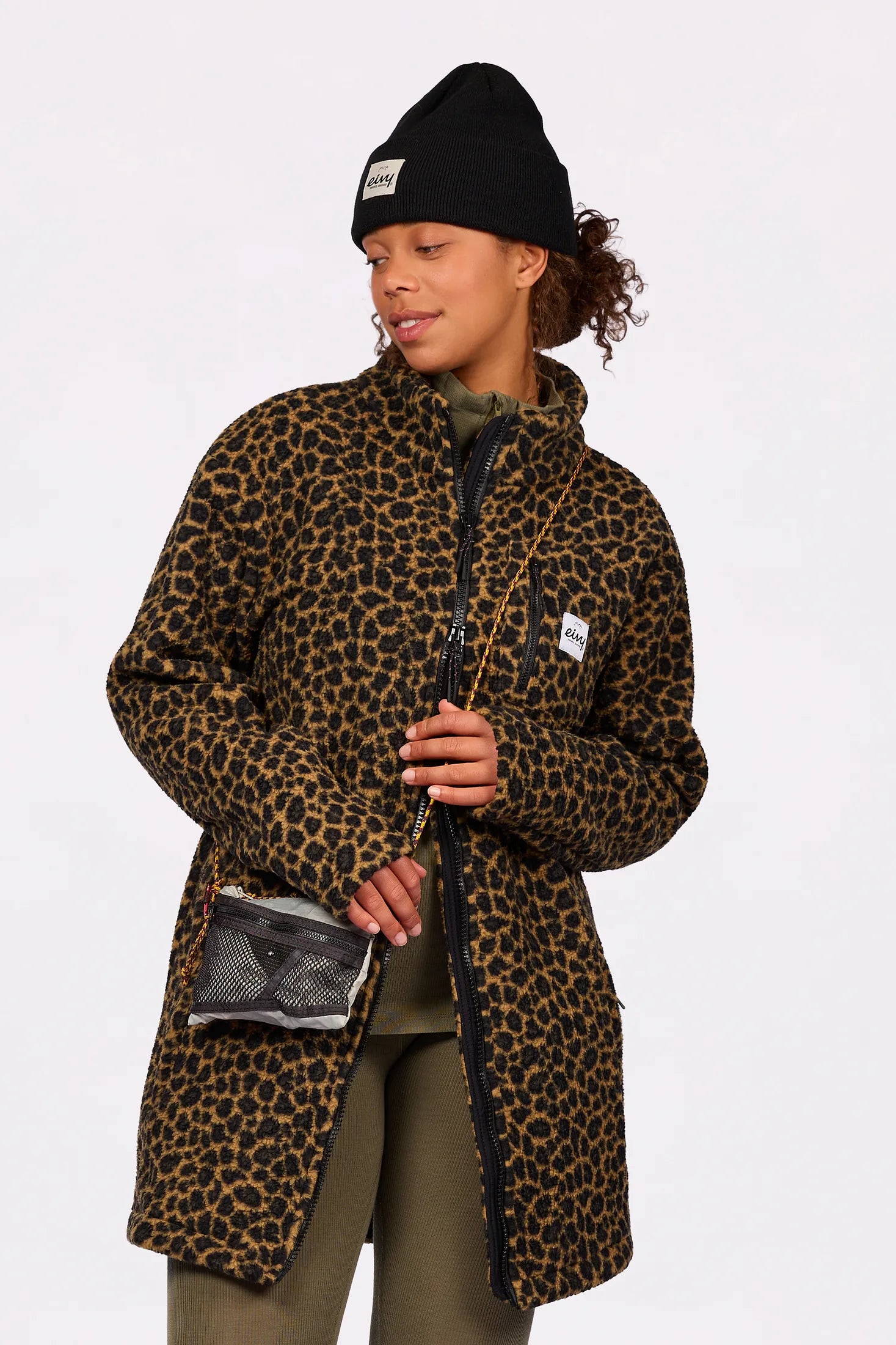 Versa Sherpa Coat - Leopard