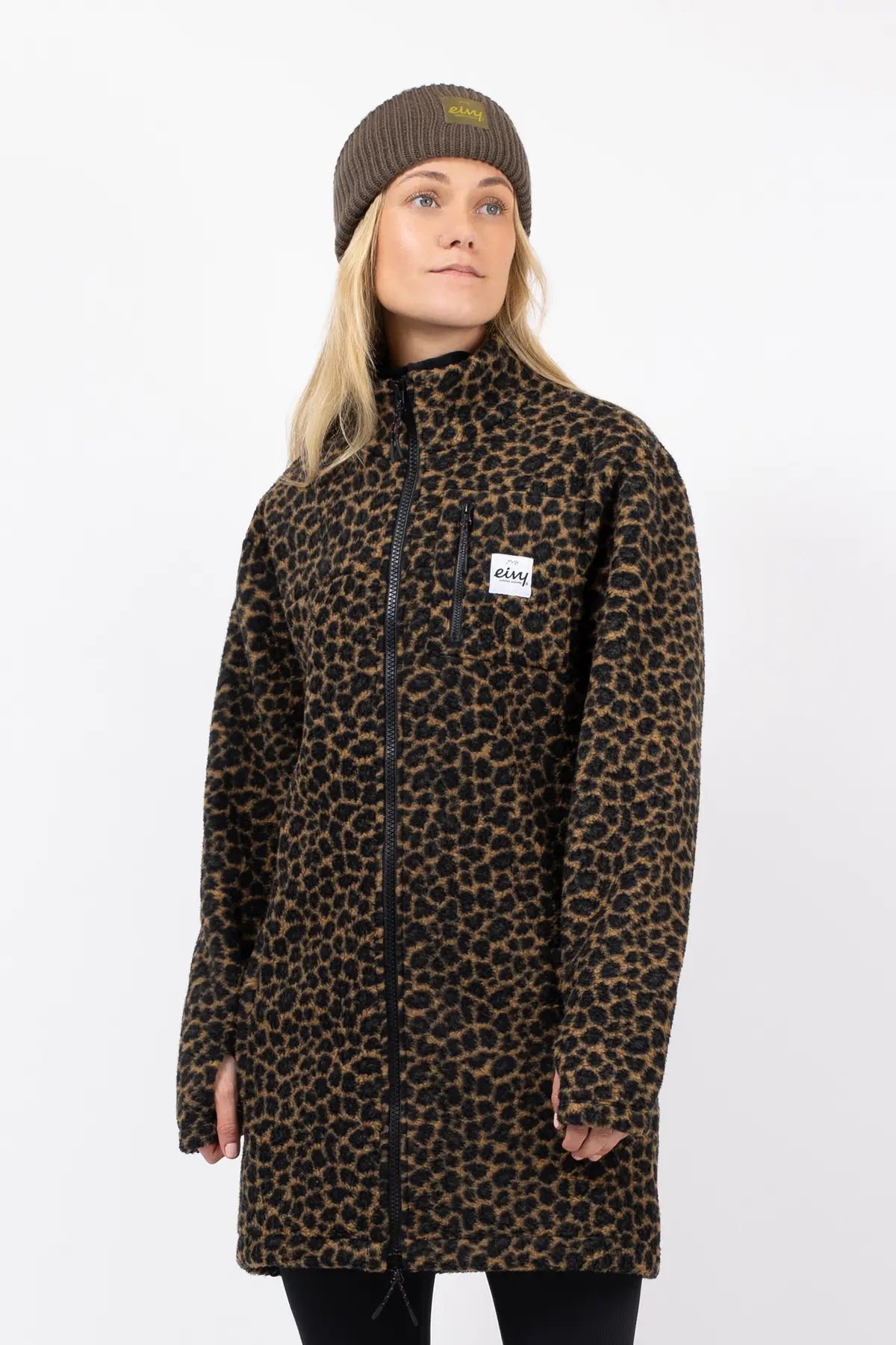 Versa Sherpa Coat - Leopard – Eivy
