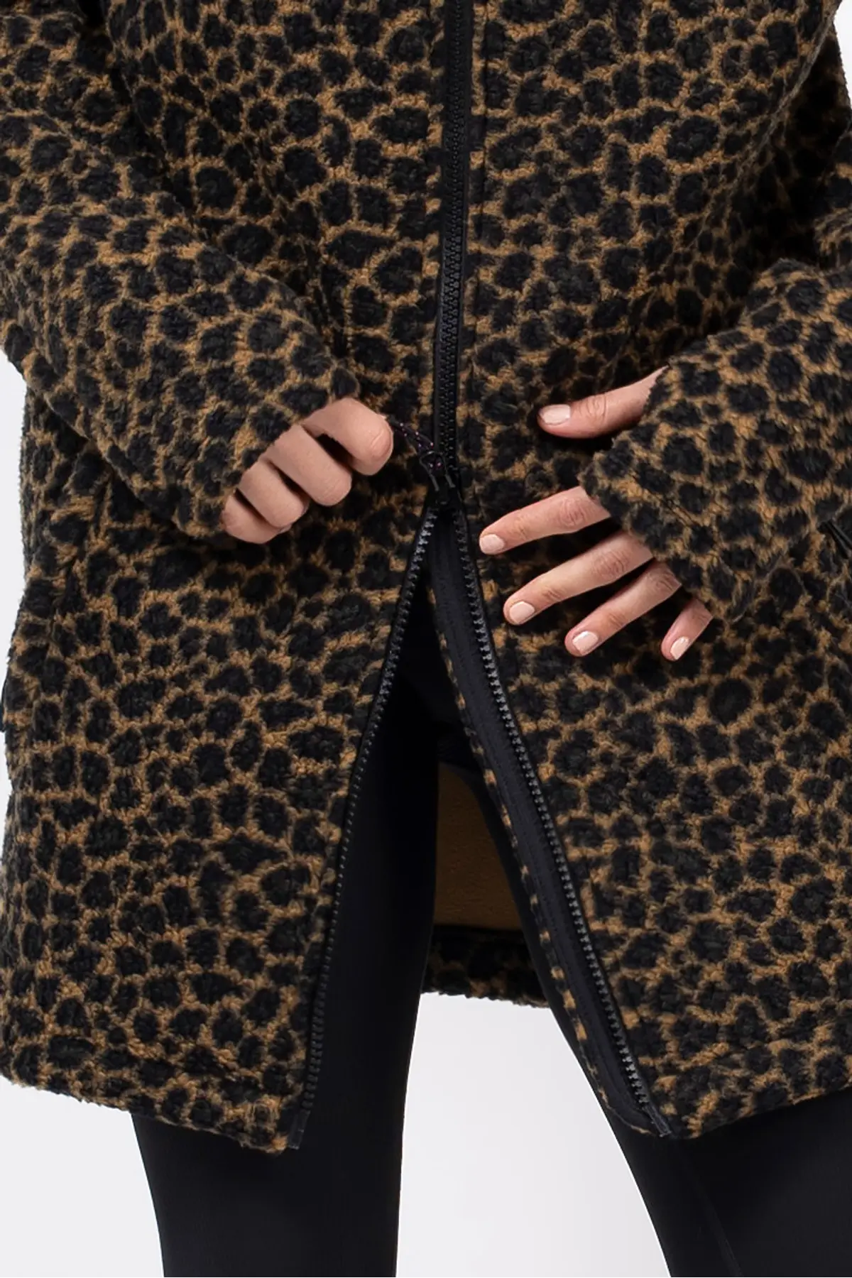 Versa Sherpa Coat - Leopard – Eivy