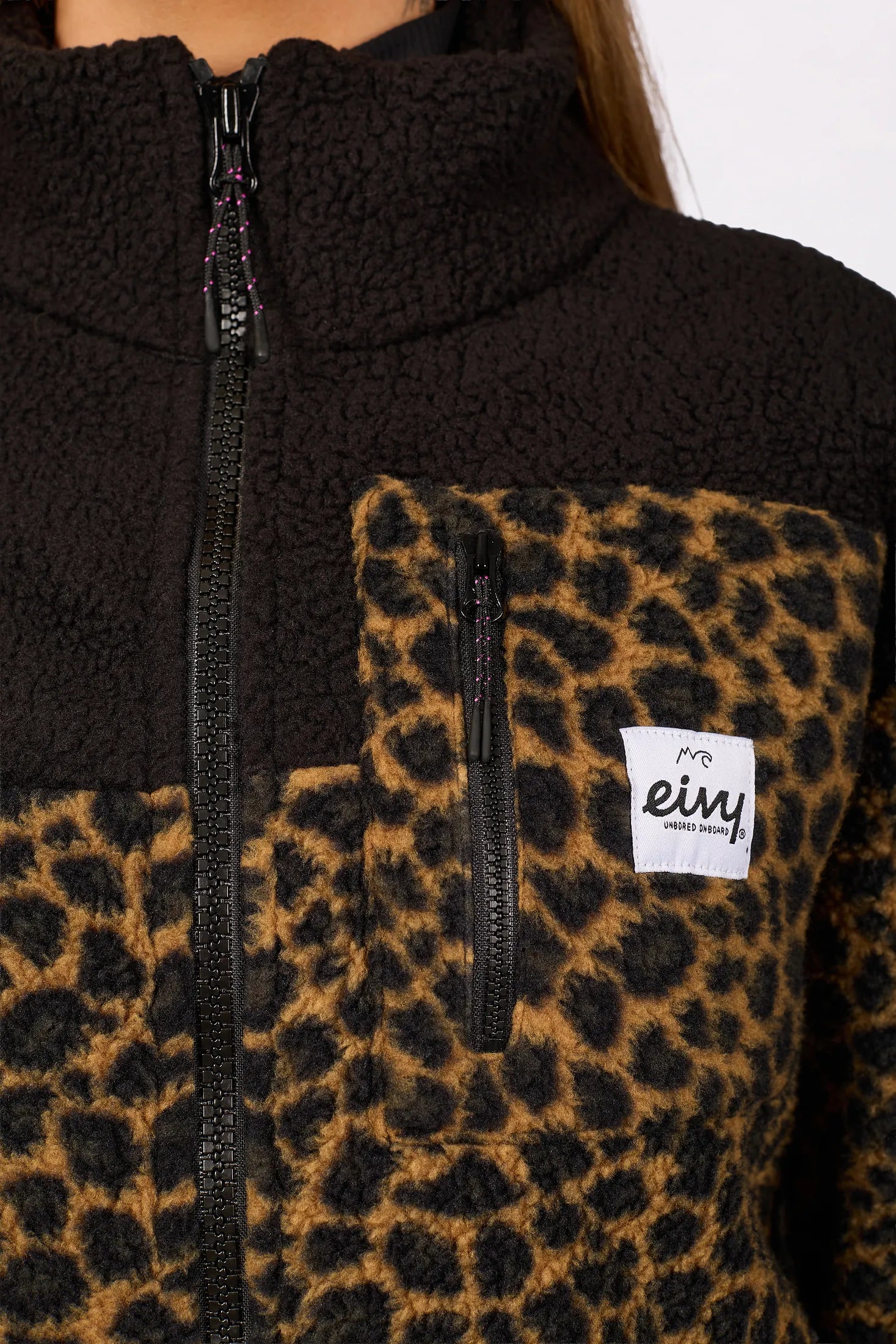 Versa Sherpa Jacket - Leopard