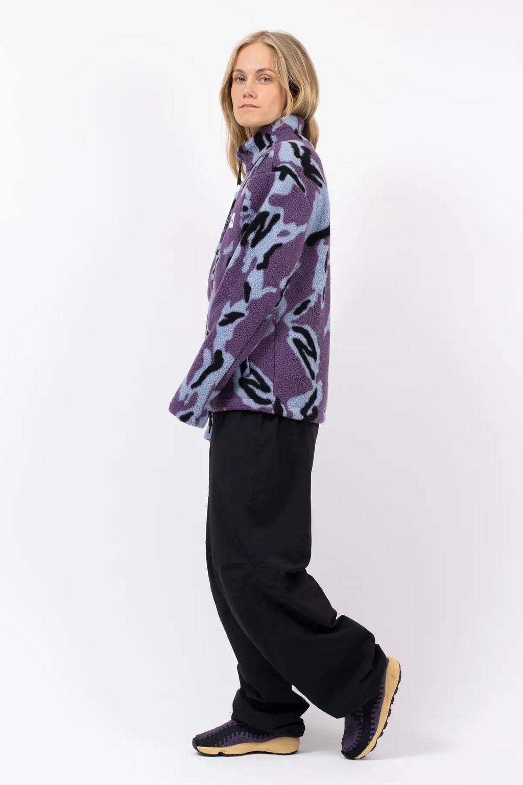 Versa Sherpa Jacket - Purple Stray