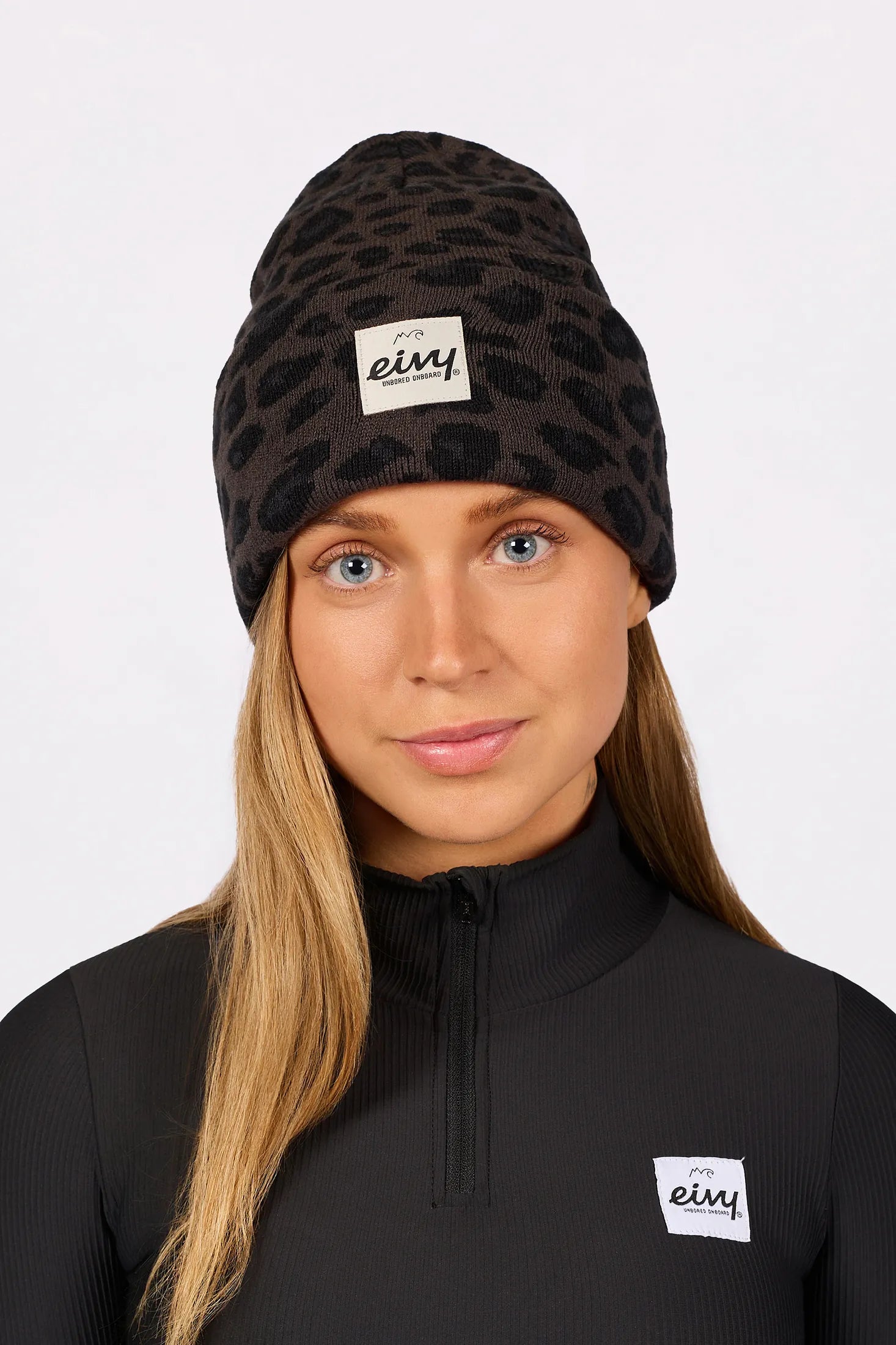 Watcher Beanie - Black Leopard