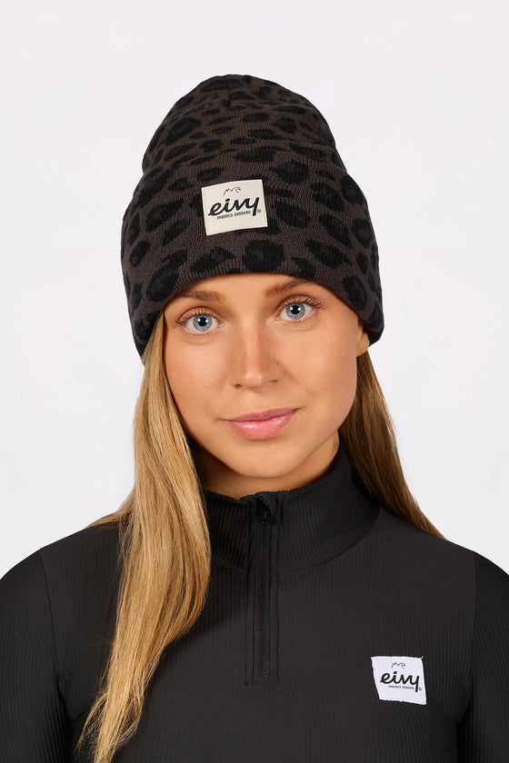 Watcher Beanie - Black Leopard