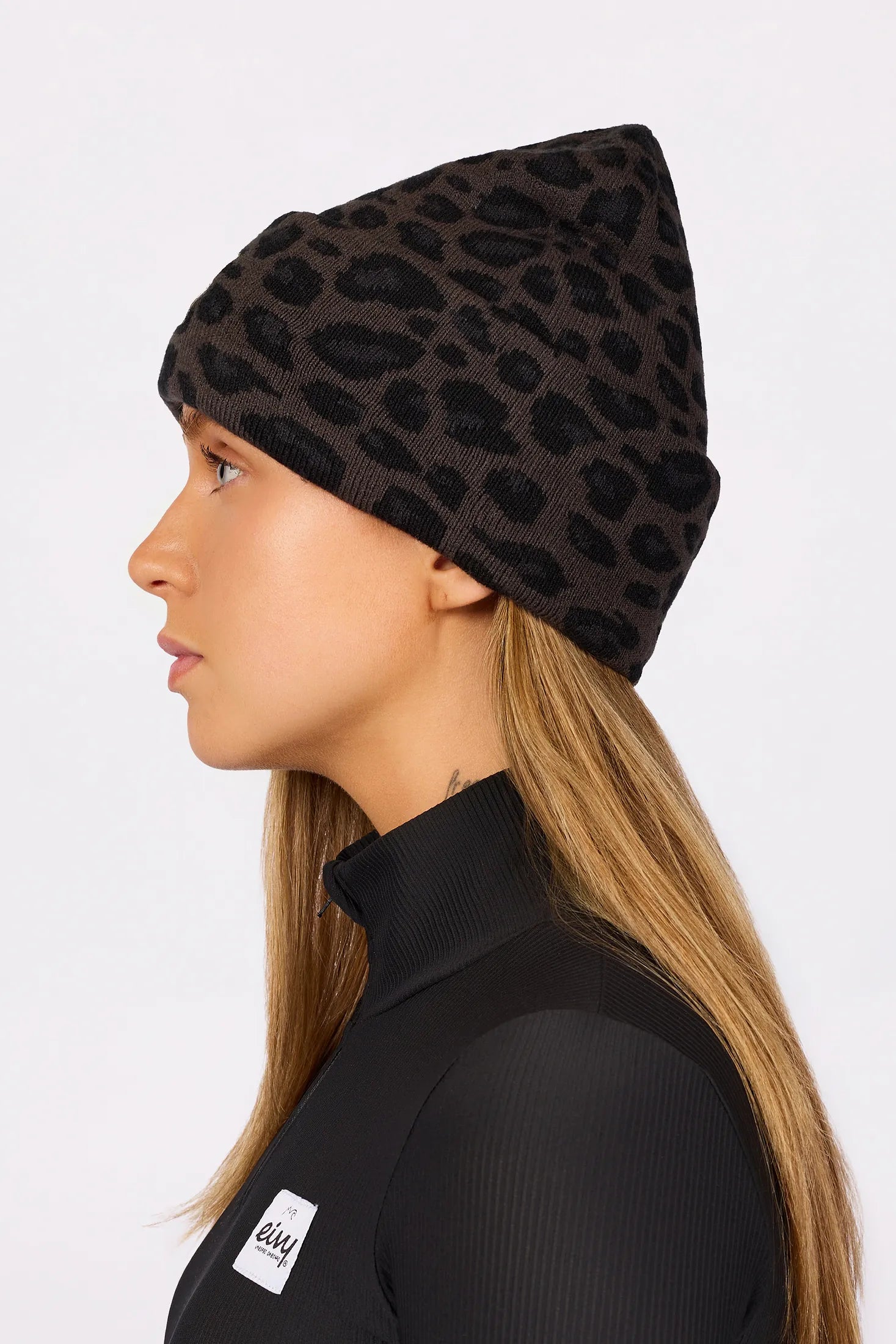 Watcher Beanie - Black Leopard