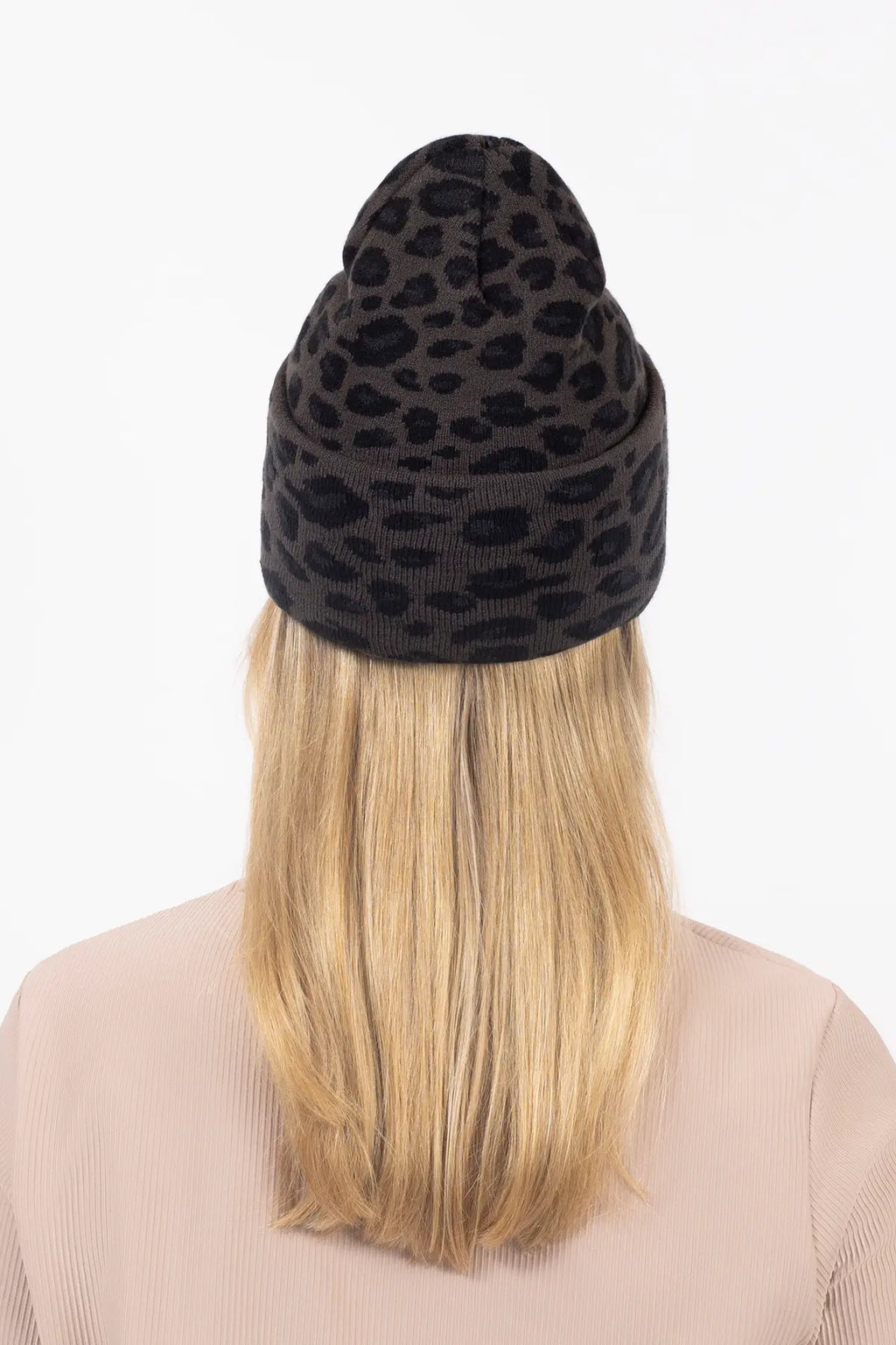 Watcher Beanie - Black Leopard