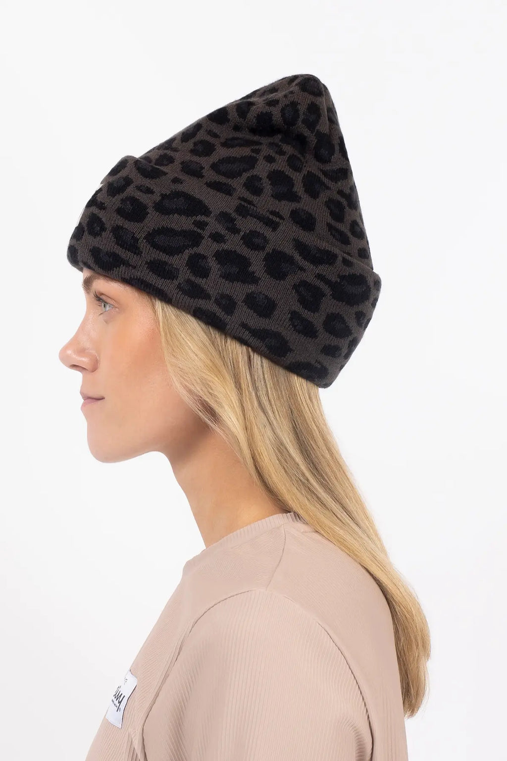 Watcher Beanie - Black Leopard
