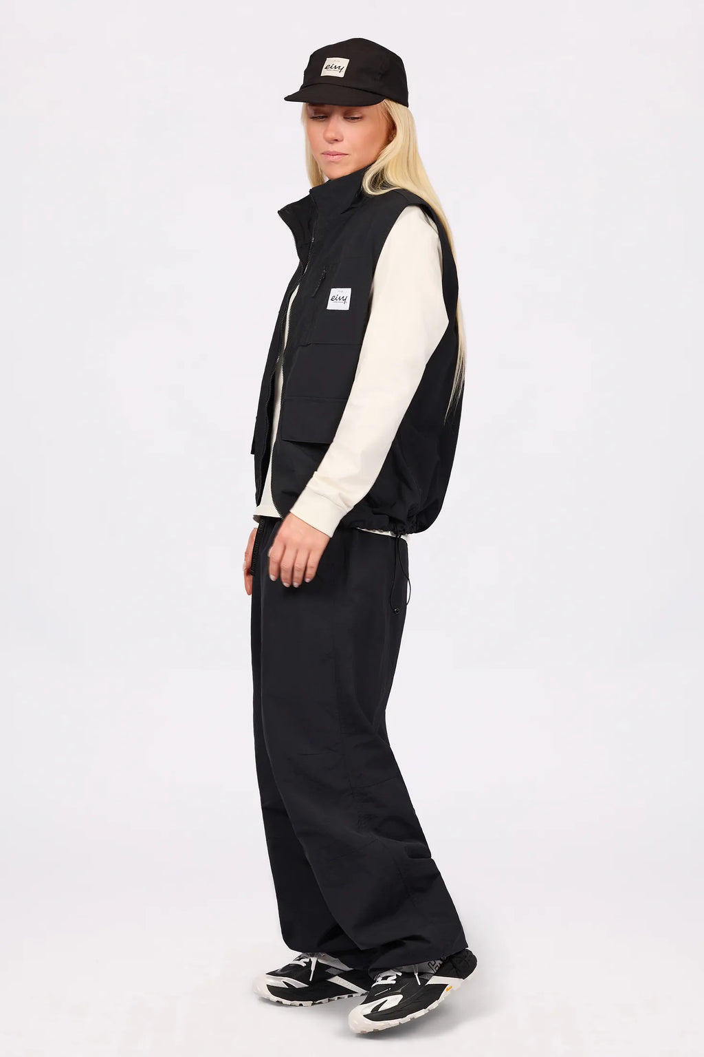 Windbreaker Utility Vest - Black