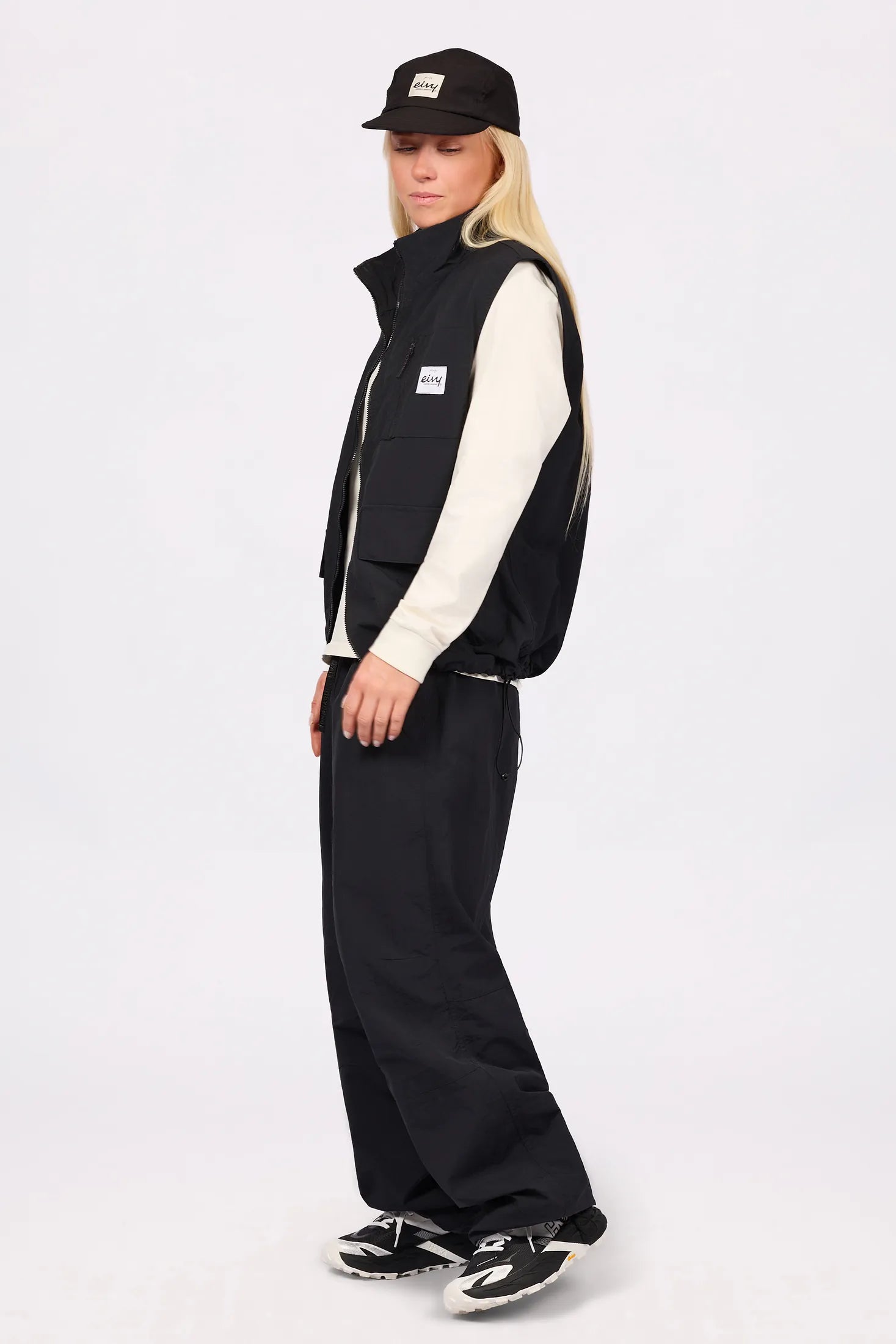 Windbreaker Utility Vest - Black