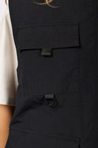 Windbreaker Utility Vest - Black