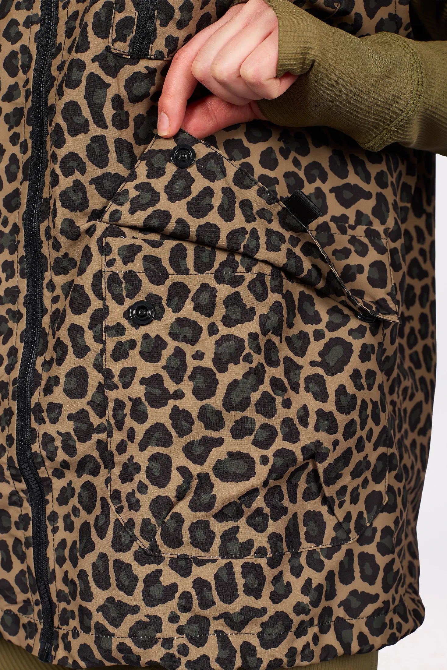 Windbreaker Utility Vest - Leopard