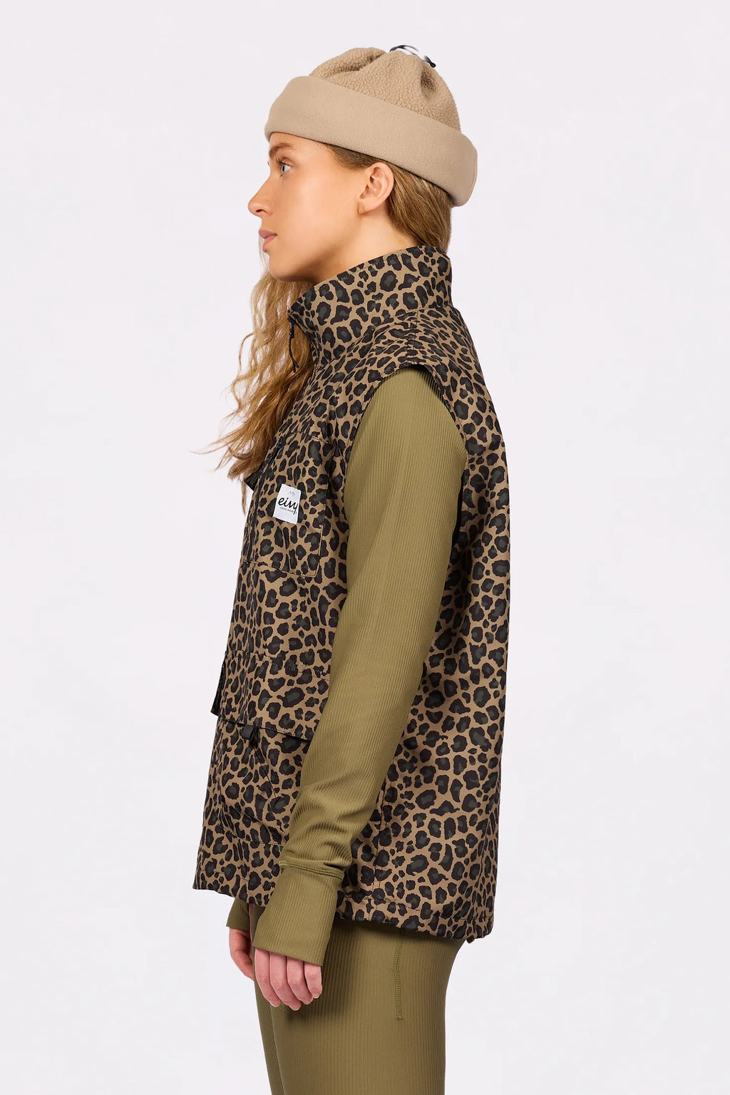 Windbreaker Utility Vest - Leopard