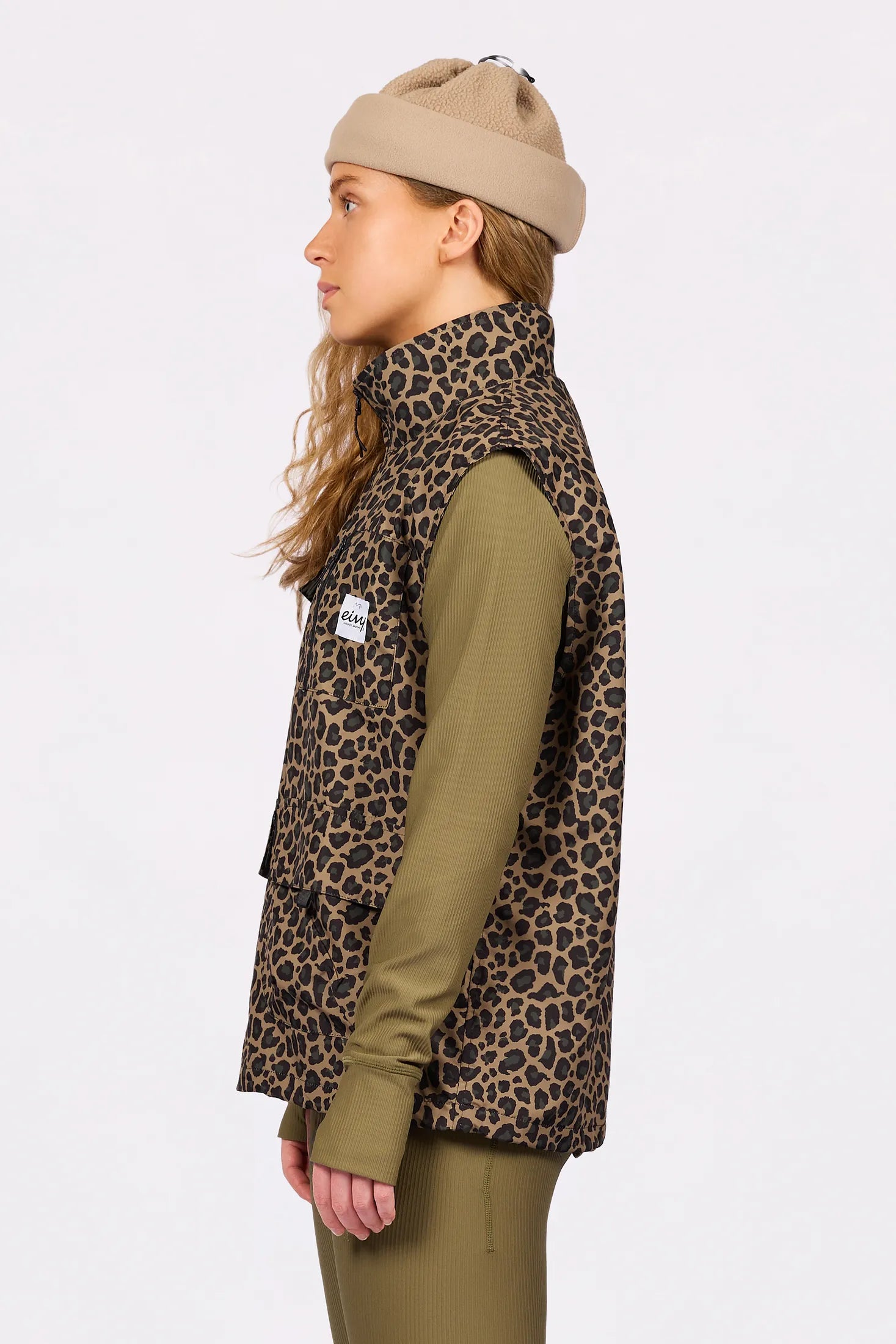 Windbreaker Utility Vest - Leopard