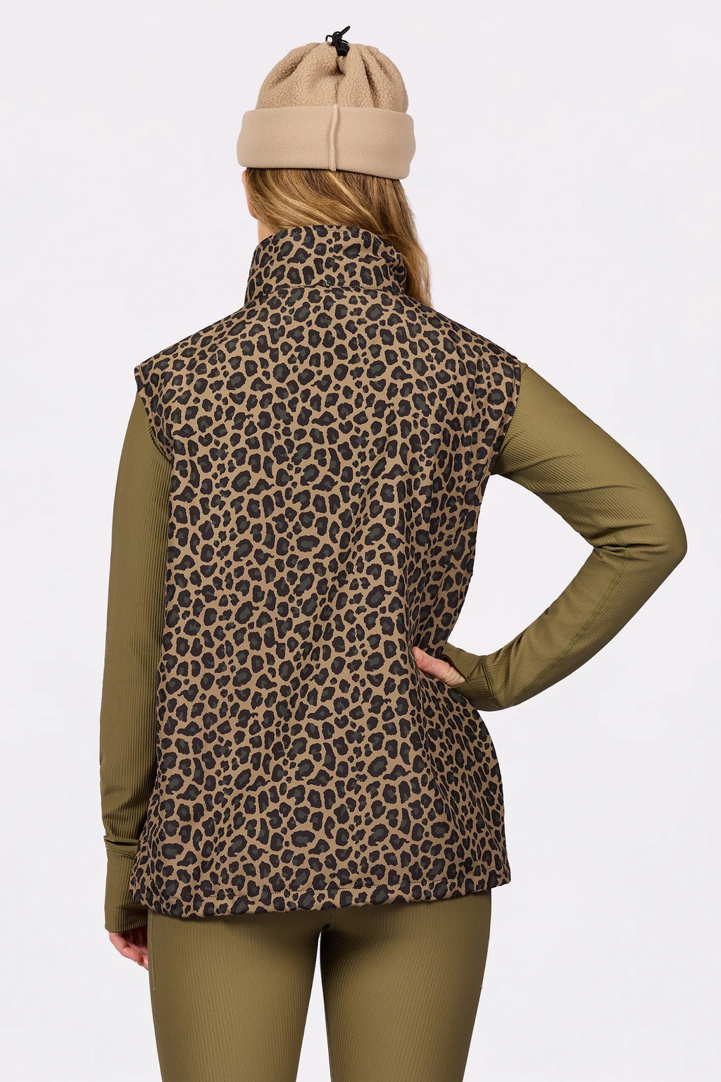 Windbreaker Utility Vest - Leopard