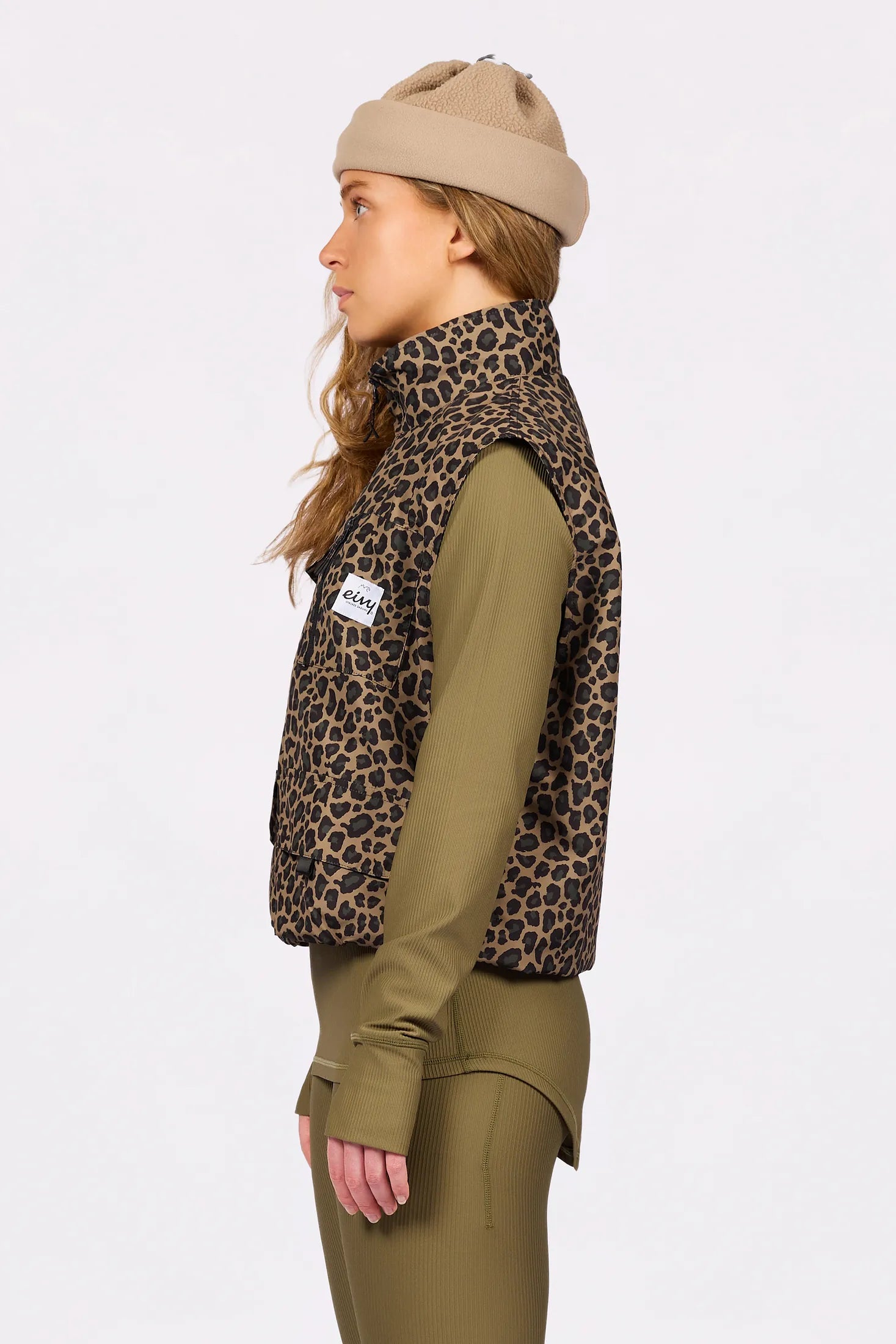 Windbreaker Utility Vest - Leopard