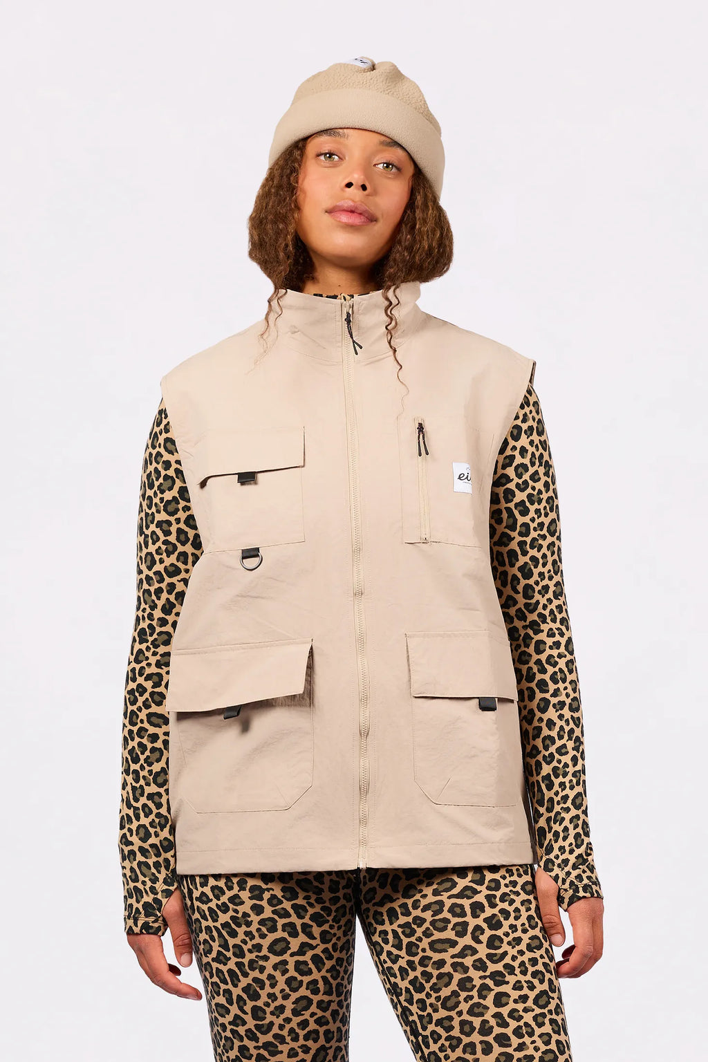 Windbreaker Utility Vest - Sand