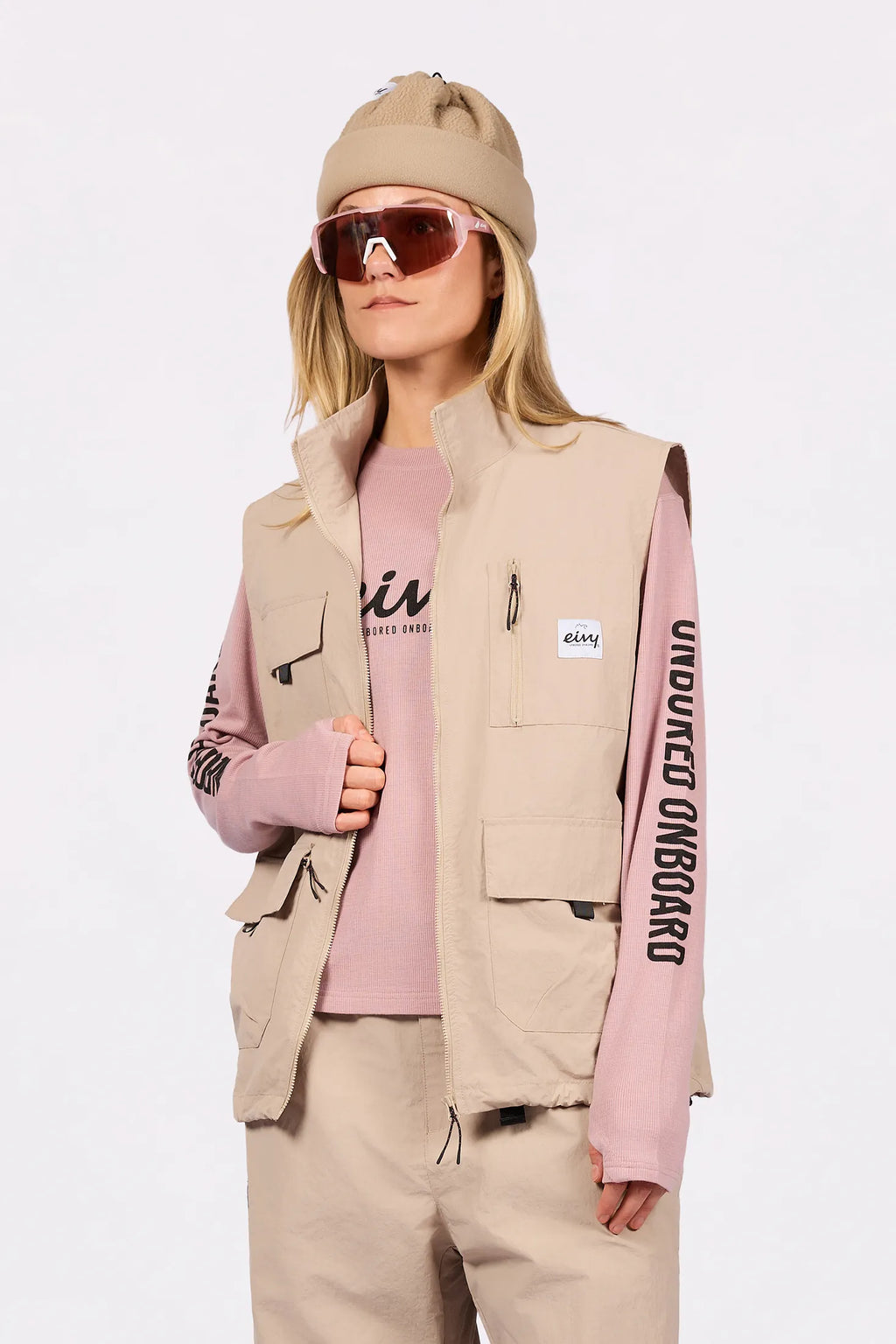 Windbreaker Utility Vest - Sand