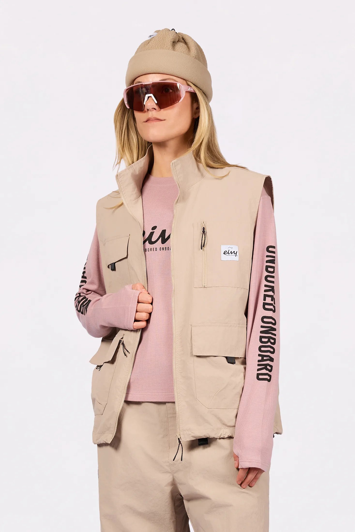 Windbreaker Utility Vest - Sand