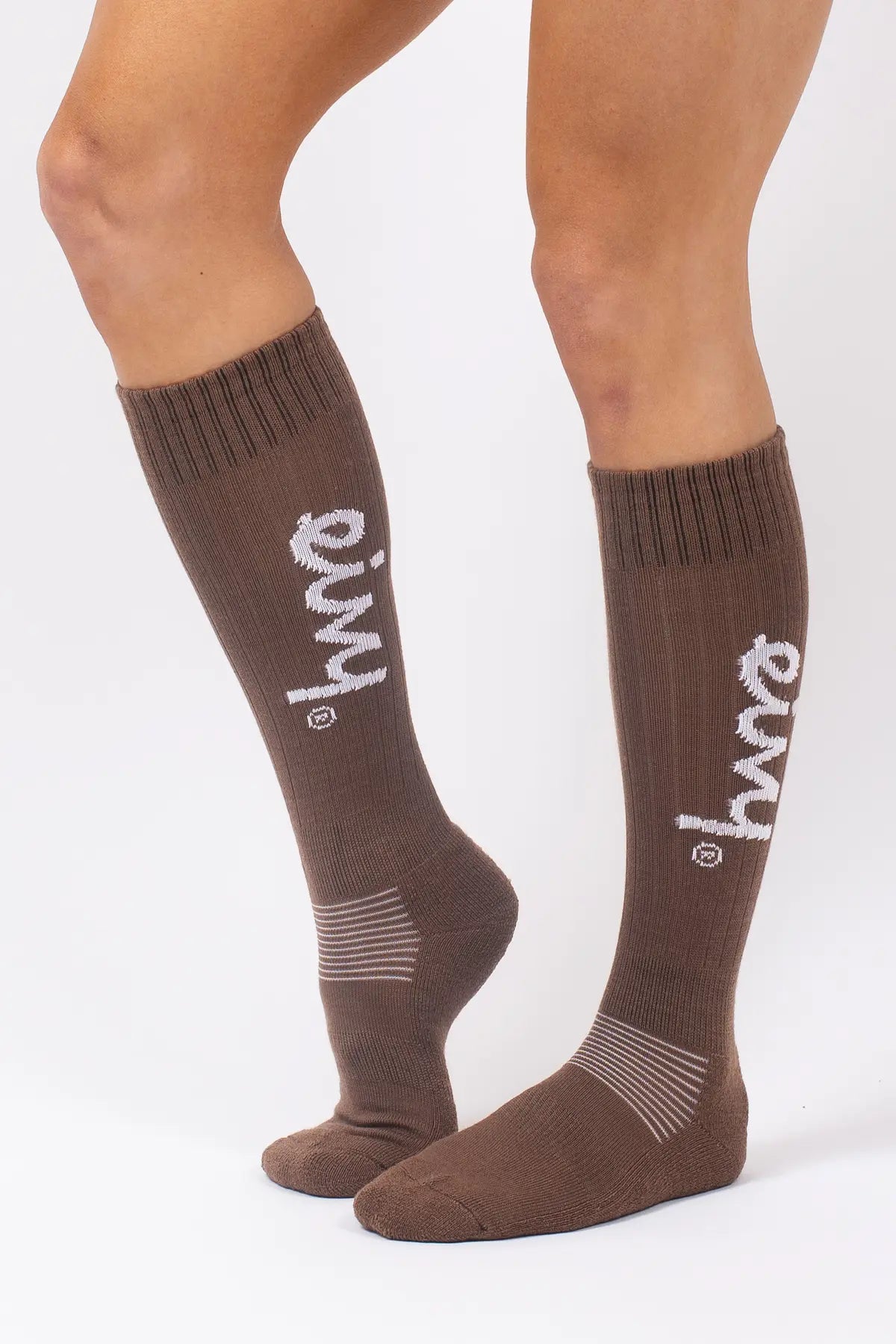 Rib Wool Socks - Brown
