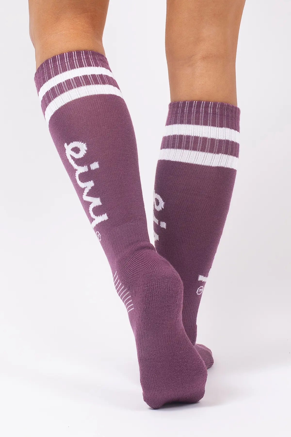Cheerleader Wool Socks - Pinkgundy