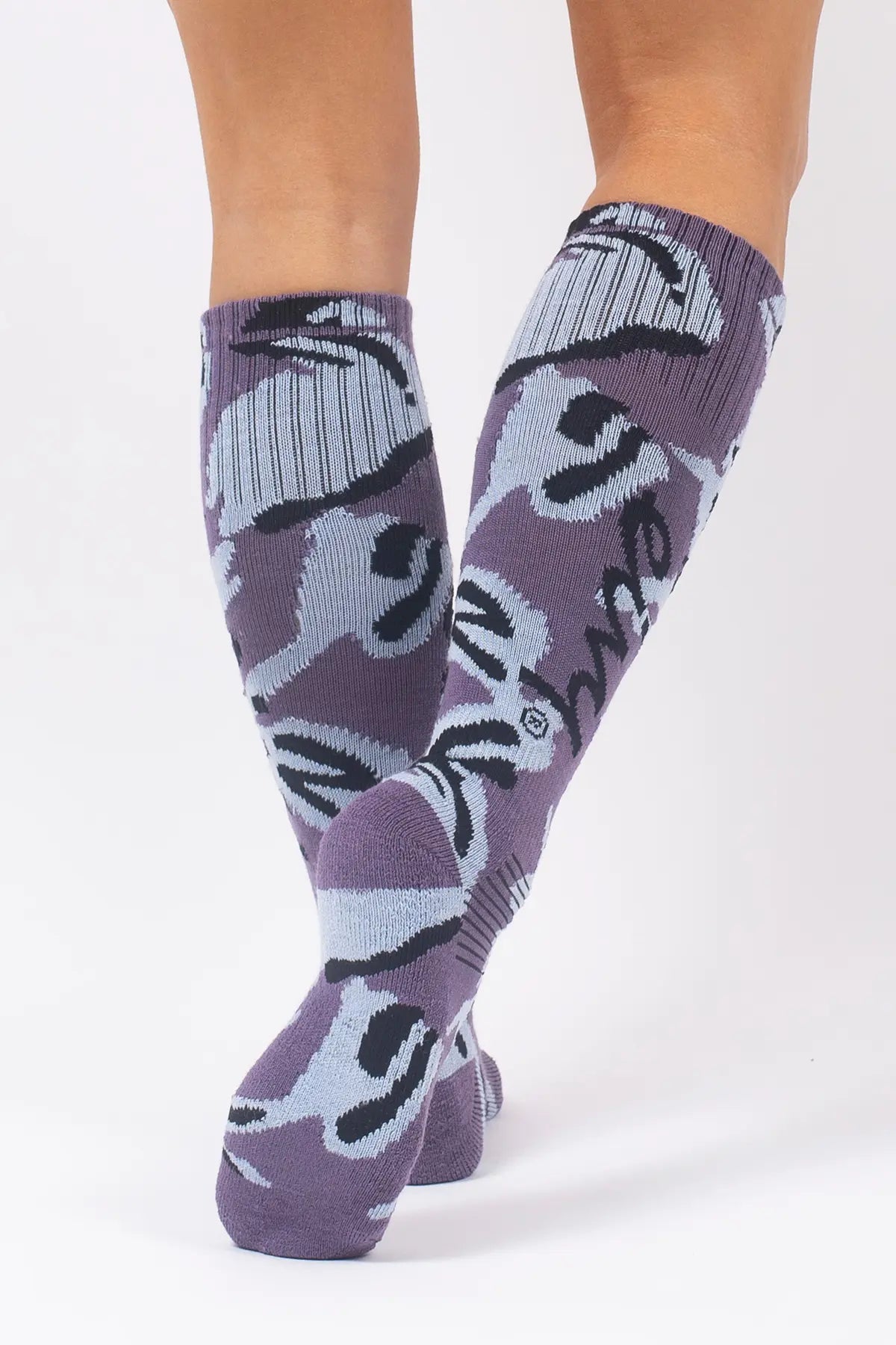 Cheerleader Wool Socks - Purple Stray