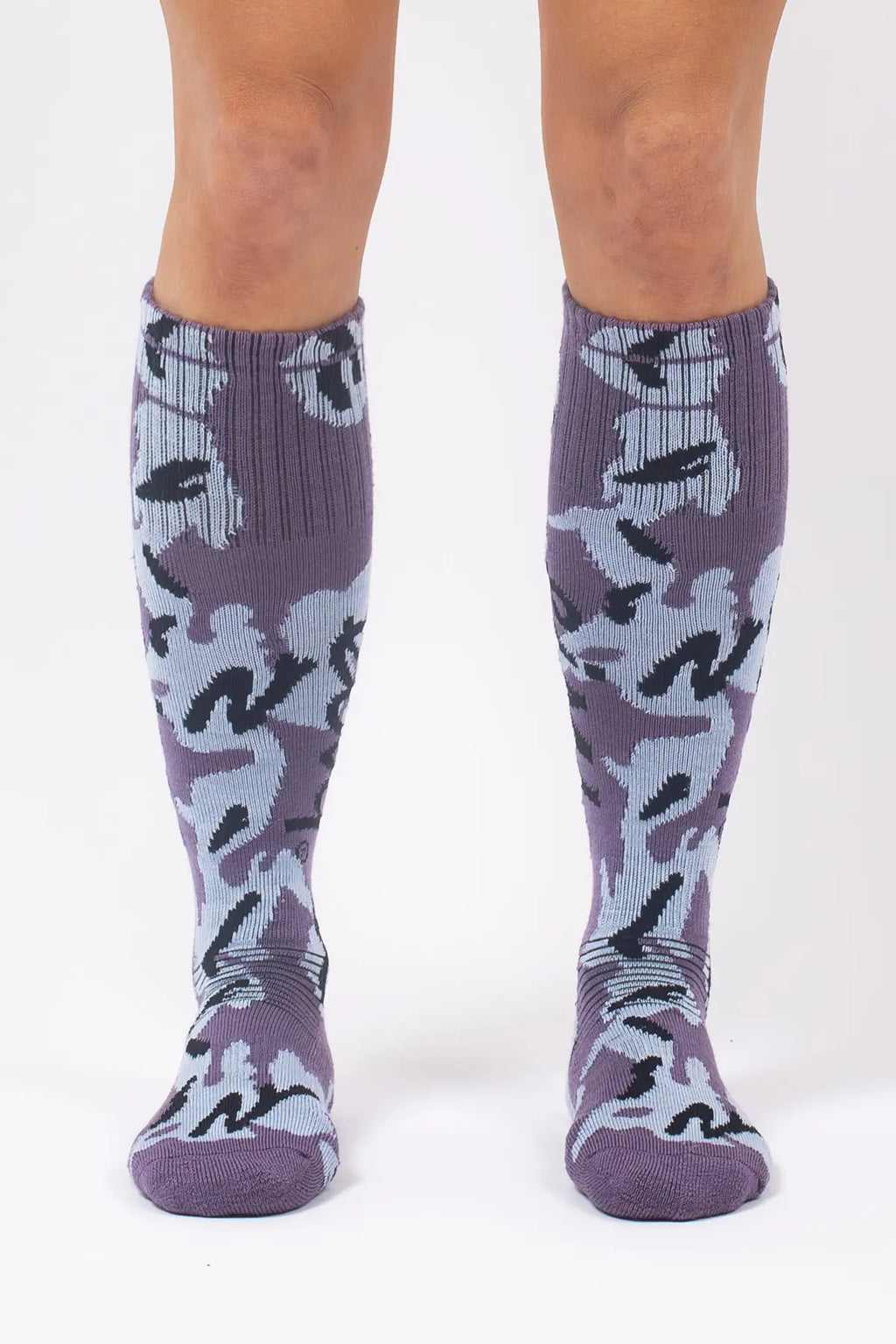 Cheerleader Wool Socks - Purple Stray