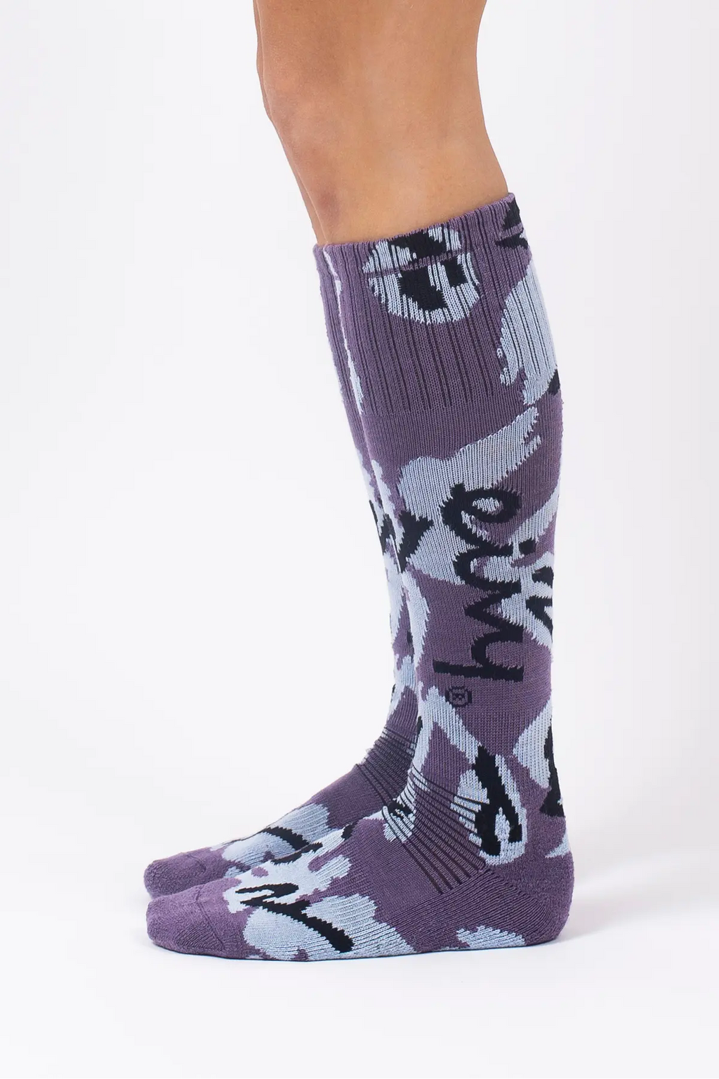 Cheerleader Wool Socks - Purple Stray