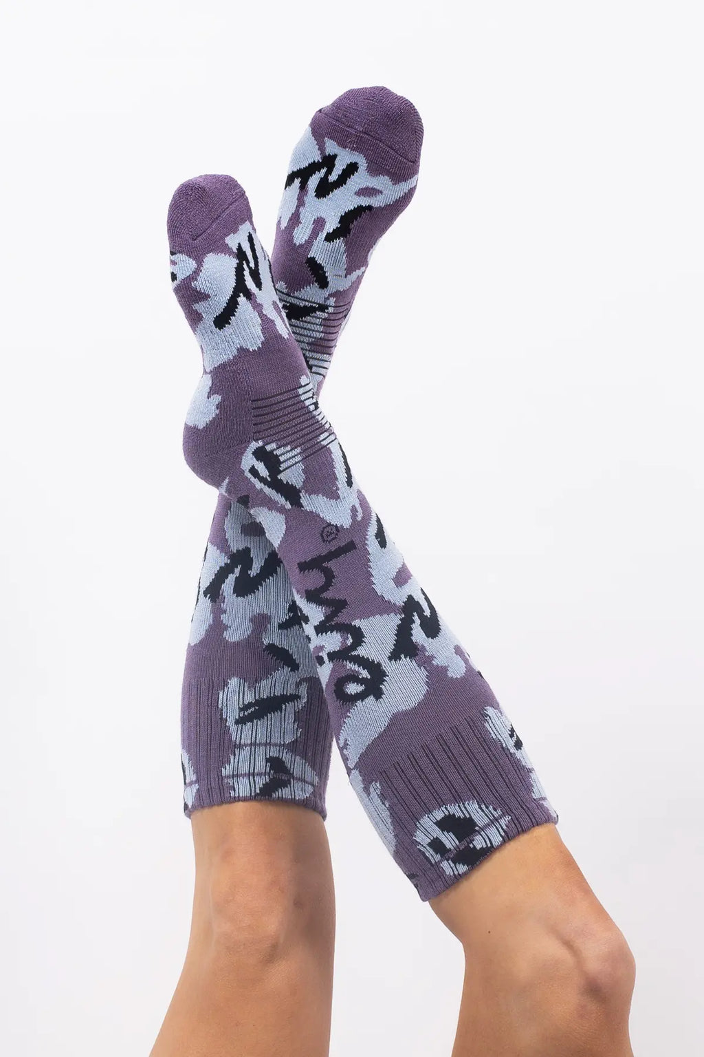 Cheerleader Wool Socks - Purple Stray