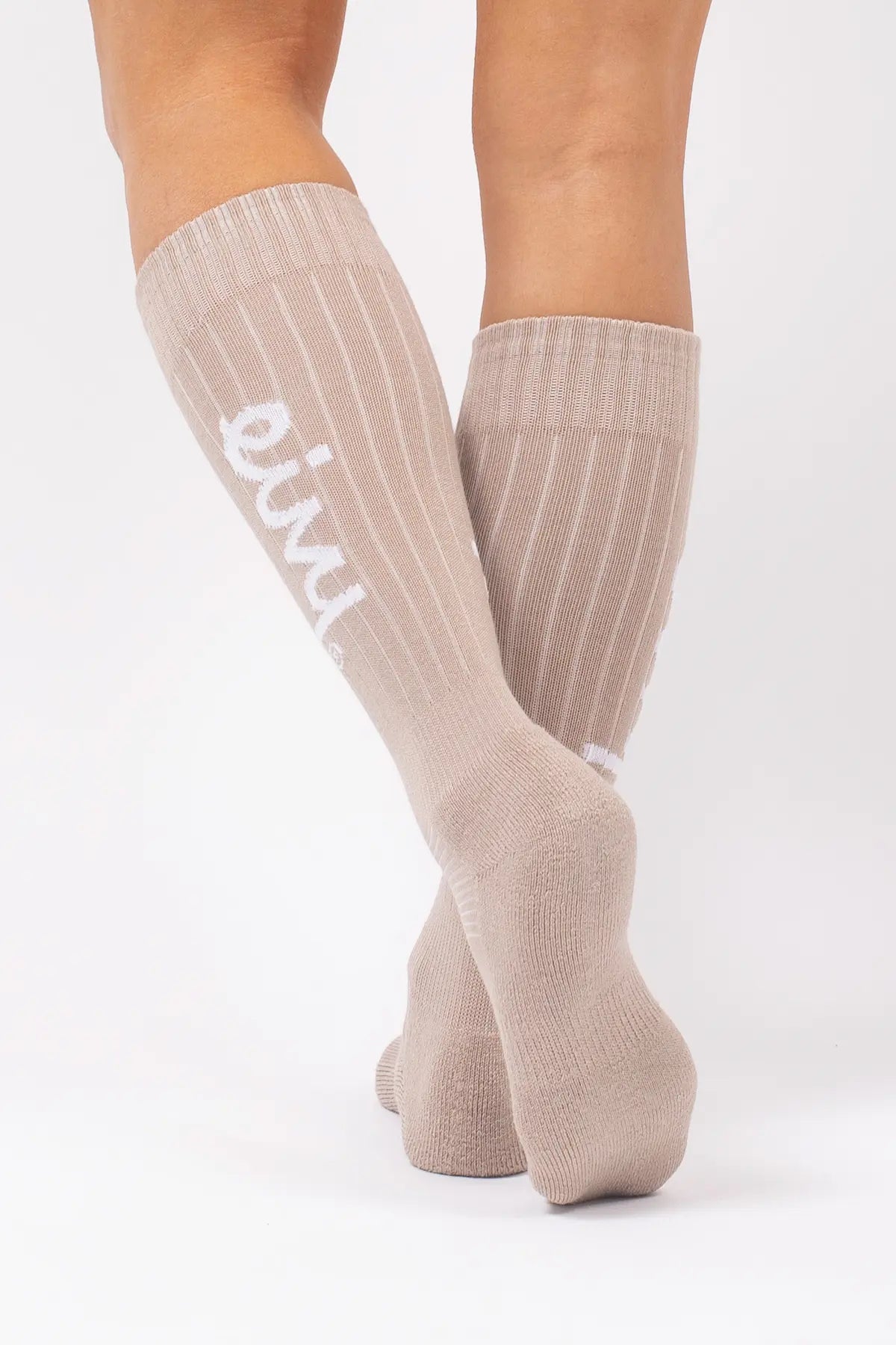 Rib Wool Socks - Sand