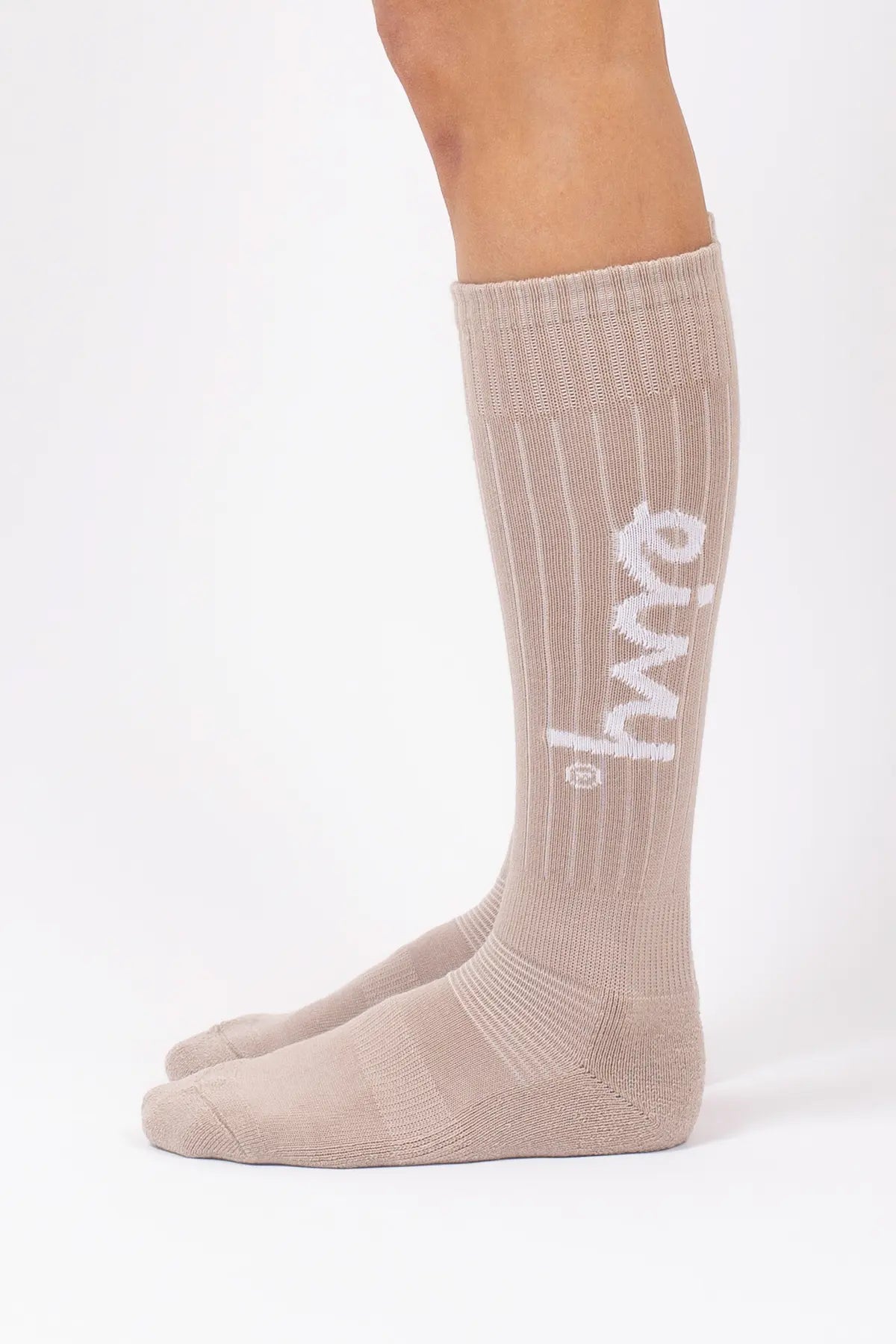 Rib Wool Socks - Sand