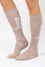 Rib Wool Socks - Sand