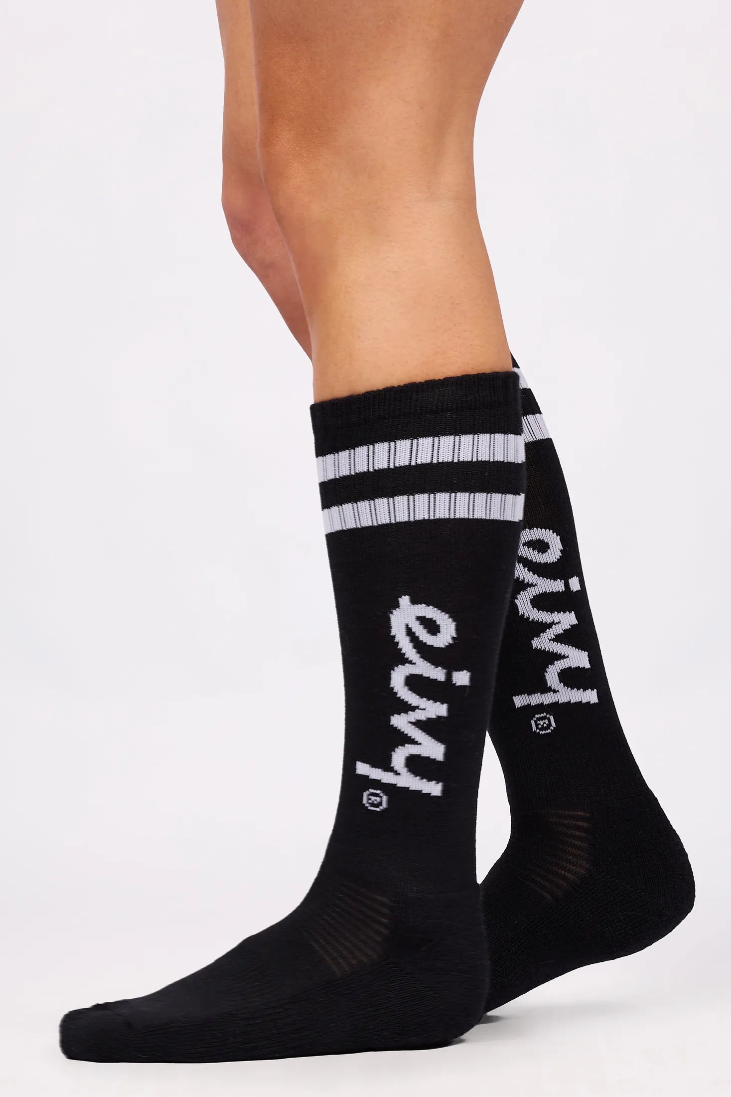 Cheerleader Wool Socks - Black