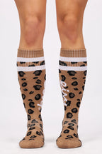 Cheerleader Wool Socks - Leopard