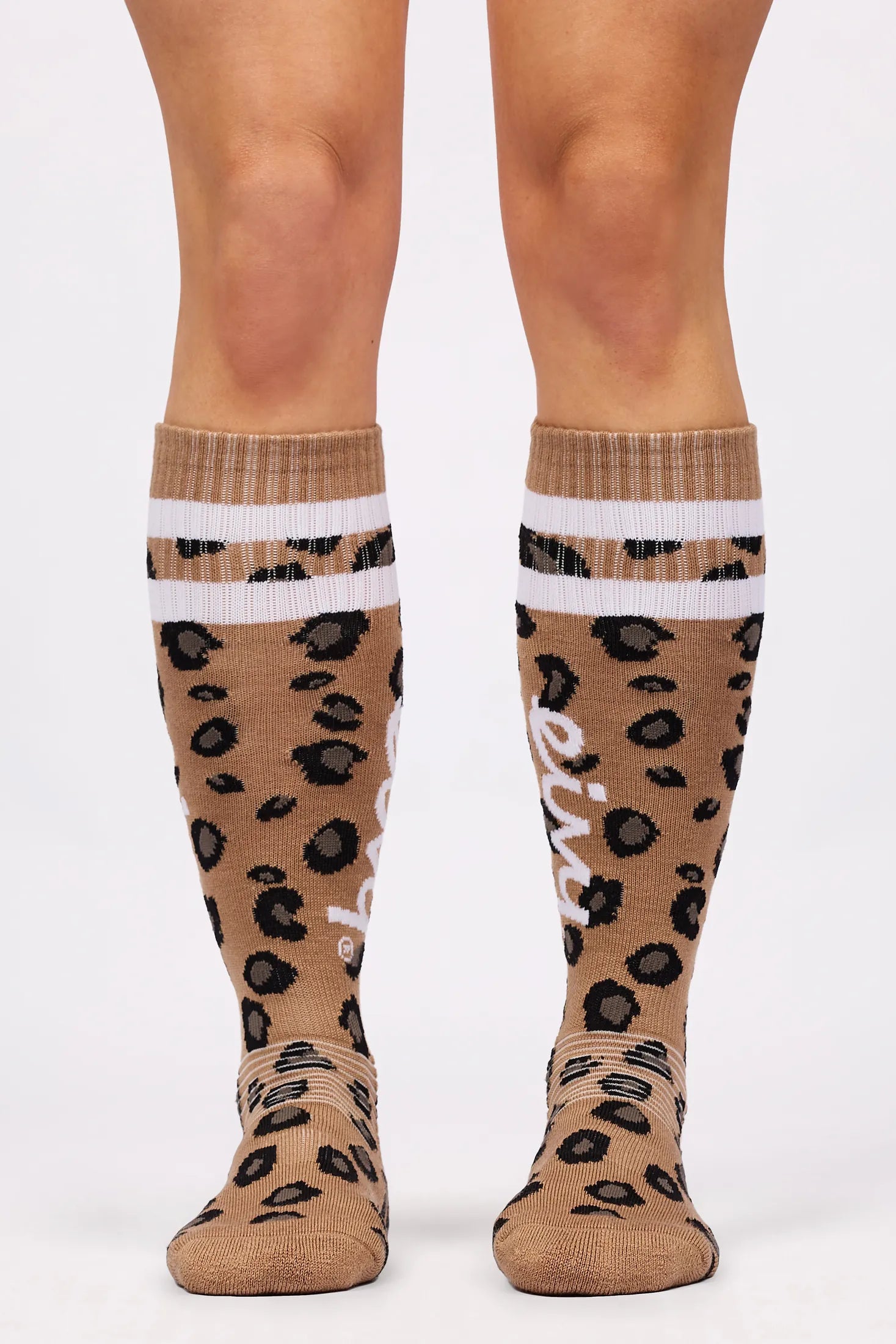 Cheerleader Wool Socks - Leopard