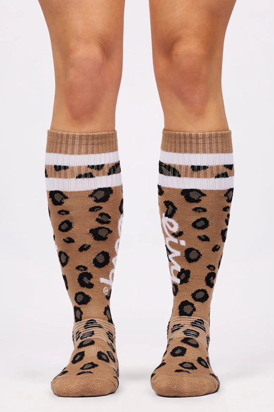 Cheerleader Wool Socks - Leopard